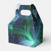 Abstracte bloemenpatroongevel Favor Box Bedankdoosjes (Achterkant)