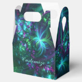 Abstracte bloemenpatroongevel Favor Box Bedankdoosjes (Geopend)