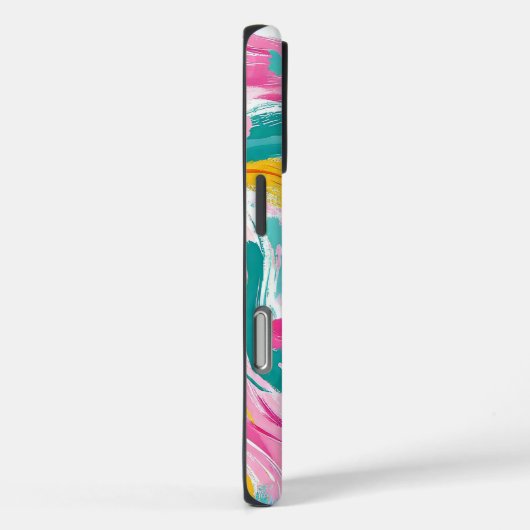 Abstracte bloemenpenseelstreken Case-Mate iPhone case (Achterkant / Rechts)