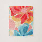 Abstracte bloemenschildering legpuzzel (Verticaal)