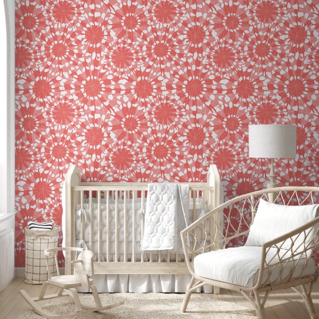 Abstracte bloemenshiboricirkels behang (Kinderen)