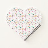 Abstracte bloemensporen notitieboek (Achterkant)