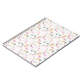 Abstracte bloemensporen notitieboek (Linkerzijde)