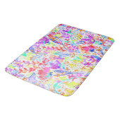 Abstracte bloementepatronen met een kleur badmat (Gekanteld)