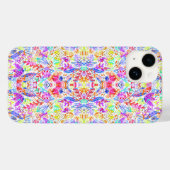 Abstracte bloementepatronen met een kleur Case-Mate iPhone case (Achterkant (horizontaal))