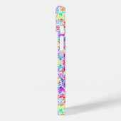 Abstracte bloementepatronen met een kleur Case-Mate iPhone case (Achterkant / Links)
