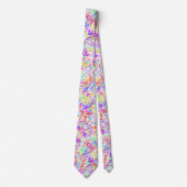 Abstracte bloementepatronen met een kleur stropdas (Voorkant)