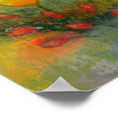 Abstracte bloementuin 2 bloemschilderij botanische poster (Hoek)