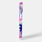 Abstracte Bloemenverrukking - Paarse en grijs Case-Mate iPhone Case (Achterkant / Rechts)