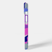 Abstracte Bloemenverrukking - Paarse en grijs Case-Mate iPhone Case (Achterkant / Links)