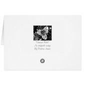 abstracte bloemenwedstrijd zwart-wit (Achterkant Horizontaal)