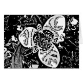 abstracte bloemenwedstrijd zwart-wit (Voorkant Horizontaal)