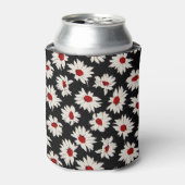 Abstracte bloemetjes, een kunstzinnig waterverf pa blikjeskoeler (Blikje Voorkant)