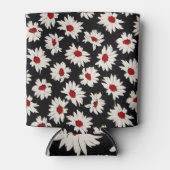 Abstracte bloemetjes, een kunstzinnig waterverf pa blikjeskoeler (Voorkant)