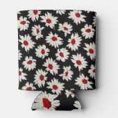 Abstracte bloemetjes, een kunstzinnig waterverf pa blikjeskoeler (Achterkant)