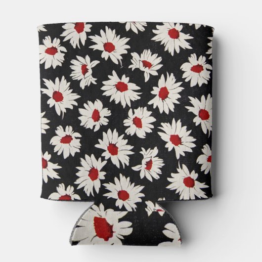 Abstracte bloemetjes, een kunstzinnig waterverf pa blikjeskoeler (Achterkant)