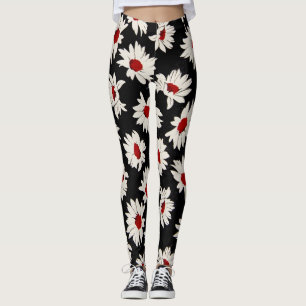 Abstracte bloemetjes, een kunstzinnig waterverf pa leggings