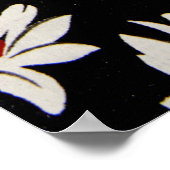 Abstracte bloemetjes, een kunstzinnig waterverf pa poster (Hoek)