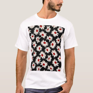 Abstracte bloemetjes, een kunstzinnig waterverf pa t-shirt