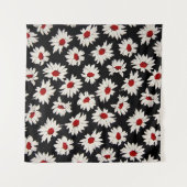 Abstracte bloemetjes, een kunstzinnig waterverf pa wandkleed (Voorkant (horizontaal))