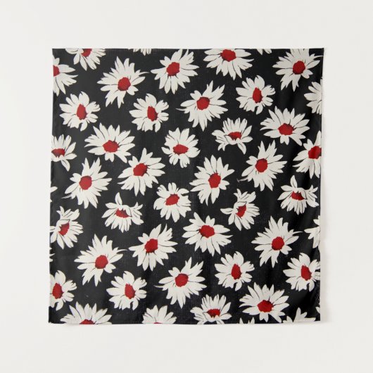 Abstracte bloemetjes, een kunstzinnig waterverf pa wandkleed (Voorkant (horizontaal))