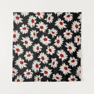 Abstracte bloemetjes, een kunstzinnig waterverf pa wandkleed