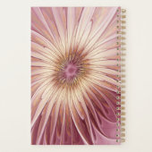 Abstracte bloemfractaalkunst en tinten van burgund planner (Achterkant)