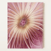 Abstracte bloemfractale kunst en tinten van burgun planner (Achterkant)