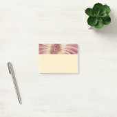 Abstracte bloemfractale kunst en tinten van burgun post-it® notes (Kantoor)