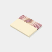 Abstracte bloemfractale kunst en tinten van burgun post-it® notes (Schuin)