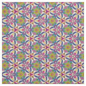 Abstracte bloemgeometrie stof (Swatch)