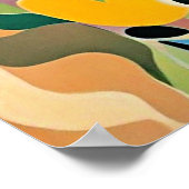 Abstracte bloemige achtergrond, levendig, poster (Hoek)
