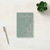 Abstracte bloemige kerstvakantiedesign post-it® notes (Kantoor)