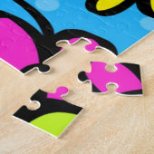 Abstracte bloemige legpuzzel voor gevorderden (Zijkant)