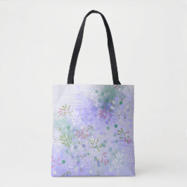 Abstracte bloemige lente bloemen tote bag