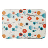 Abstracte bloemige moderne botanische retrobloem badmat (Voorkant)