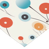 Abstracte bloemige moderne botanische retrobloem lange tafelloper (Hoek)