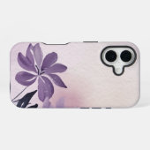 Abstracte bloemige Paarse kruipende Phlox iPhone 16 Hoesje (Achterkant horizontaal)