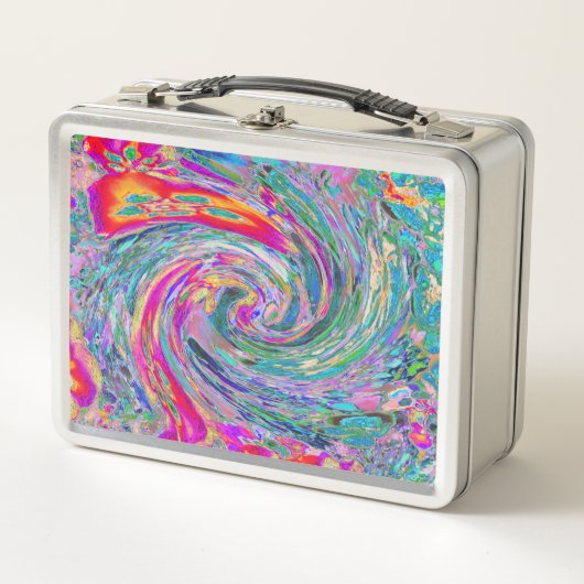 Abstracte Bloemige Psychedelische Regenboog Kleurg (Voorkant)