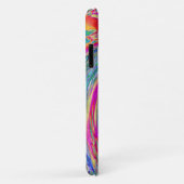 Abstracte Bloemige Psychedelische Regenboog Kleurg Case-Mate iPhone Case (Achterkant/rechts)