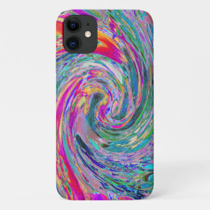 Abstracte Bloemige Psychedelische Regenboog Kleurg Case-Mate iPhone Case