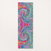 Abstracte Bloemige Psychedelische Regenboog Kleurg Yogamat (Voorkant)