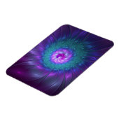 Abstracte bloemige schoonheid kleurrijke fractale magneet (Linkerzijde)
