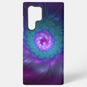 Abstracte bloemige schoonheid kleurrijke fractale samsung galaxy hoesje