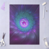 Abstracte bloemige schoonheid kleurrijke fractale tissuepapier (Craft)