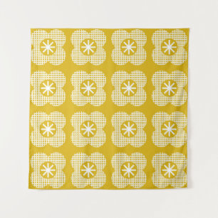Abstracte bloemige vintage patroon. Noordse stijl. Wandkleed