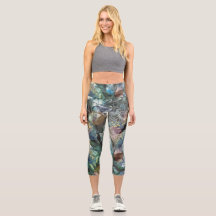 Abstracte bloemkool Yoga Pants