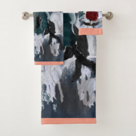 Abstracte Bloemkunst Bad Handdoek