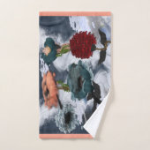 Abstracte Bloemkunst Bad Handdoek (Handdoek)