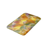 Abstracte bloemkunst met gele bloembladen badmat (Gekanteld)
